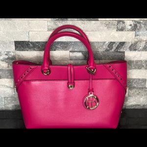 Henri Bendel Pink Atrium Satchel